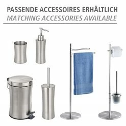WENKO Stand WC-Garnitur Pieno - Metall - Satiniert -Badaccessoires Verkäufe 1000257682 210422 0739010001073 ICON DETAILS P000000001000257682 icon seal