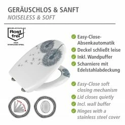 WENKO WC-Sitz Astera - Metall / Kunststoff - Silber -Badaccessoires Verkäufe 1000257685 210422 0739050001088 ICON DETAILS P000000001000257685 icon seal