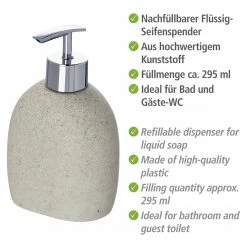 WENKO Seifenspender Puro - Beige -Badaccessoires Verkäufe 1000257691 210422 073910001112 ICON DETAILS P000000001000257691 icon seal
