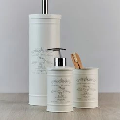 WENKO Bad-Accessoire-Set Home (3-teilig) - Metall - Creme 17 WENKO Bad-Accessoire-Set Home (3-teilig) - Metall - Creme -Badaccessoires Verkäufe 1000257719 210422 07393700222 DETAILS P000000001000257719