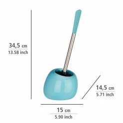 WENKO WC-Garnitur Polaris - Keramik / Silikon - Hellblau -Badaccessoires Verkäufe 1000257727 210422 073945001243 ICON DETAILS P000000001000257727 icon seal