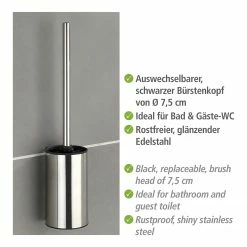 WENKO WC-Garnitur Detroit - Metall - Glänzend -Badaccessoires Verkäufe 1000257730 210422 073947001253 ICON DETAILS P000000001000257730 icon seal