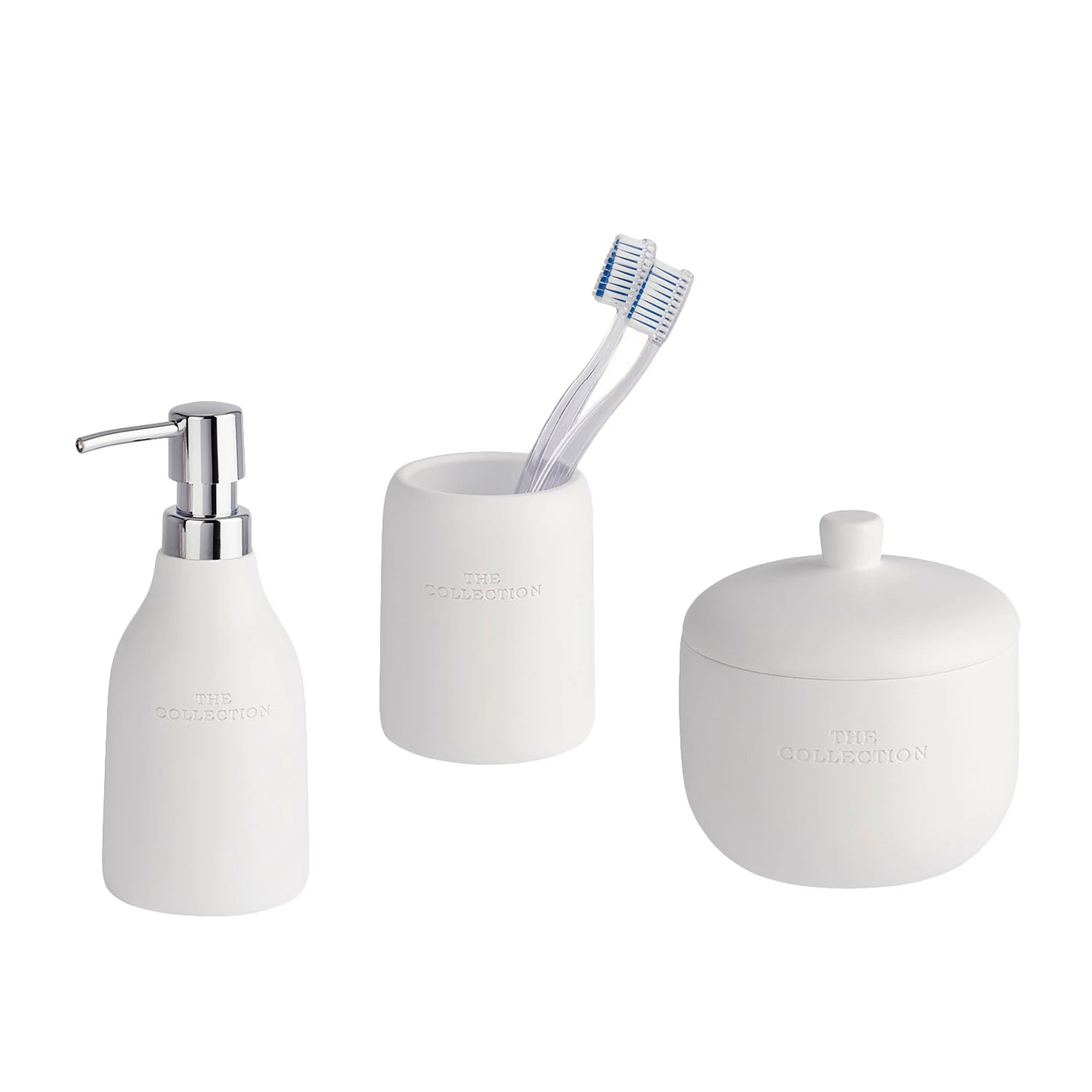 WENKO Bad-Accessoires-Set The Collection White - Weiß 3 WENKO Bad-Accessoires-Set The Collection White - Weiß