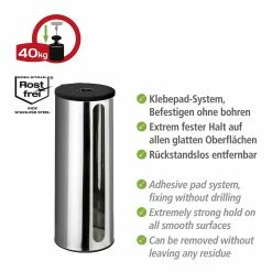 WENKO Ersatzrollenhalter Detroit - Metall - Silber -Badaccessoires Verkäufe 1000257748 210422 074002001316 ICON DETAILS P000000001000257748 icon seal