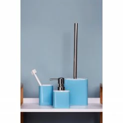 WENKO WC-Garnitur Elmo - Blau -Badaccessoires Verkäufe 1000257757 210422 07400800350 MOOD DETAILS P000000001000257757 mood