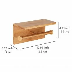 WENKO Toilettenpapierhalter Duo - Bambus - Natur -Badaccessoires Verkäufe 1000257776 210422 074025001408 ICON DETAILS P000000001000257776 icon seal