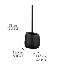 WENKO WC-Garnitur Badi - Keramik - Schwarz -Badaccessoires Verkäufe 1000257778 210422 074027001417 ICON DETAILS P000000001000257778 icon seal