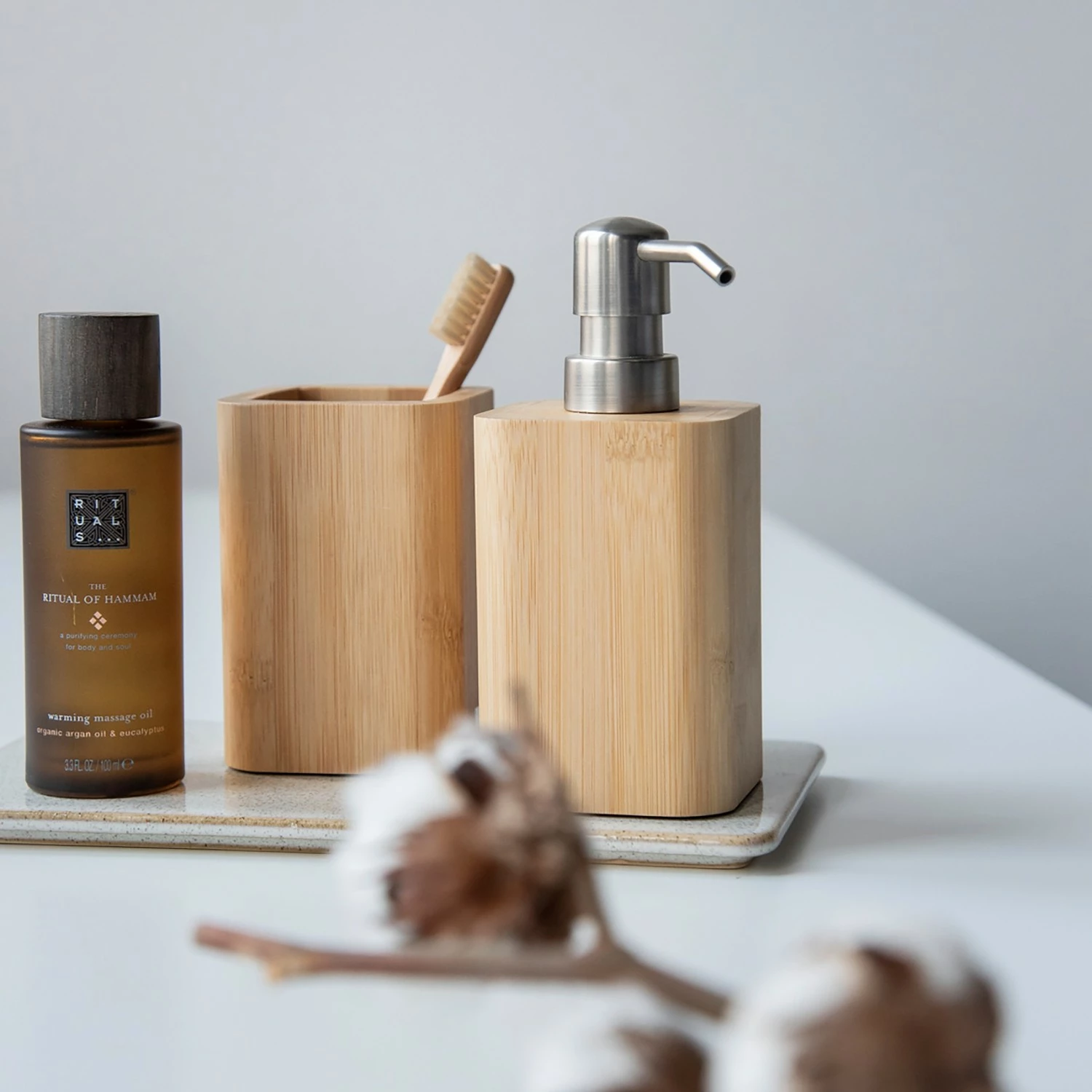 WENKO Seifenspender Bambusa - Bambus lackiert - Natur 4 WENKO Seifenspender Bambusa - Bambus lackiert - Natur – Bild 2