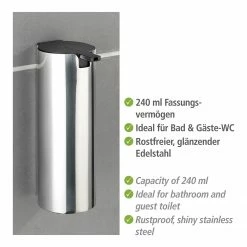 WENKO Seifenspender Detroit - Metall - Glänzend -Badaccessoires Verkäufe 1000257803 210422 074057001533 ICON DETAILS P000000001000257803 icon seal