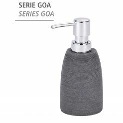 WENKO Seifenspender Goa - Polyresin - Grau - Grau -Badaccessoires Verkäufe 1000257805 210422 074059001545 ICON DETAILS P000000001000257805 icon seal