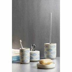 WENKO WC-Garnitur Aquamarin - Keramik - Beige / Blau -Badaccessoires Verkäufe 1000257820 210422 07411200609 MOOD DETAILS P000000001000257820 mood