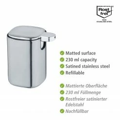 WENKO Seifenspender Alassio - Metall - Glänzend -Badaccessoires Verkäufe 1000257832 210422 074121001633 ICON DETAILS P000000001000257832 icon seal