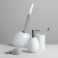 WENKO Bad-Accessoire-Set Polaris (3-tlg.) - Keramik - Weiß -Badaccessoires Verkäufe 1000257837 210422 07413000664 DETAILS P000000001000257837