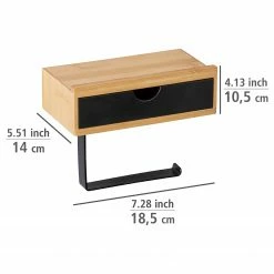 WENKO Toilettenpapierhalter Bambusa - Bambus - Natur / Mehrfarbig -Badaccessoires Verkäufe 1000257841 210422 074133001664 ICON DETAILS P000000001000257841 icon seal 1