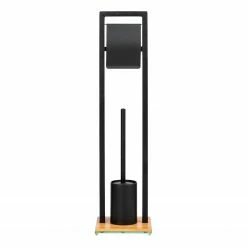 WENKO Stand WC-Garnitur Bambusa - Stahl / Bambus - Schwarz 13 WENKO Stand WC-Garnitur Bambusa - Stahl / Bambus - Schwarz -Badaccessoires Verkäufe 1000257845 210422 07413500682 DETAILS P000000001000257845