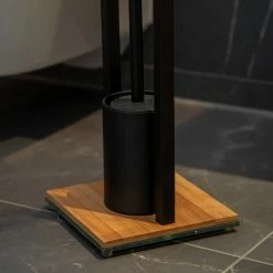 WENKO Stand WC-Garnitur Bambusa - Stahl / Bambus - Schwarz 14 WENKO Stand WC-Garnitur Bambusa - Stahl / Bambus - Schwarz -Badaccessoires Verkäufe 1000257845 210422 07413500683 DETAILS P000000001000257845