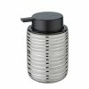 WENKO Seifenspender Vilalba - Keramik / Kunststoff - Silber / Schwarz -Badaccessoires Verkäufe 1000257853 210422 07413900699 IMAGE P000000001000257853