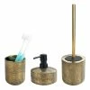 WENKO Bad-Accessoire-Set Rivara (3-teilig) - Keramik - Gold -Badaccessoires Verkäufe 1000257855 210422 07414100706 IMAGE P000000001000257855