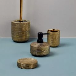 WENKO Bad-Accessoire-Set Rivara (3-teilig) - Keramik - Gold -Badaccessoires Verkäufe 1000257855 210422 07414200709 DETAILS P000000001000257855