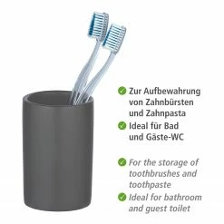 WENKO Bad-Accessoire-Set Polaris II (3-teilig) - Grau -Badaccessoires Verkäufe 1000257860 210422 074144001709 ICON DETAILS P000000001000257860 icon seal