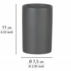 WENKO Bad-Accessoire-Set Polaris II (3-teilig) - Grau -Badaccessoires Verkäufe 1000257860 210422 074144001710 ICON DETAILS P000000001000257860 icon seal