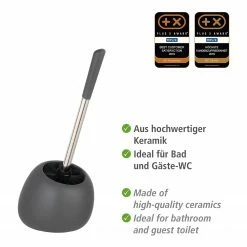 WENKO Bad-Accessoire-Set Polaris II (3-teilig) - Grau -Badaccessoires Verkäufe 1000257860 210422 074145001716 ICON DETAILS P000000001000257860 icon seal