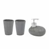 WENKO Bad-Accessoire-Set Pebble Stone(3-tlg.) - Grau -Badaccessoires Verkäufe 1000257888 210422 07420600813 IMAGE P000000001000257888