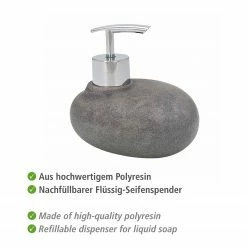 WENKO Bad-Accessoire-Set Pebble Stone(3-tlg.) - Grau -Badaccessoires Verkäufe 1000257888 210422 07420700816 DETAILS P000000001000257888