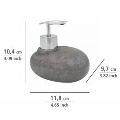 WENKO Bad-Accessoire-Set Pebble Stone(3-tlg.) - Grau -Badaccessoires Verkäufe 1000257888 210422 07420700818 DETAILS P000000001000257888