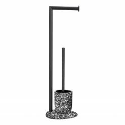 WENKO Stand WC-Garnitur Terrazzo - Stahl / Polyresin - Mehrfarbig -Badaccessoires Verkäufe 1000257893 210422 07420900823 DETAILS P000000001000257893