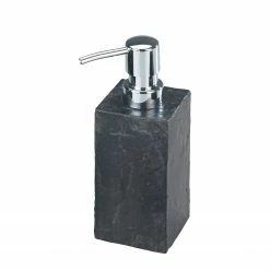 WENKO Seifenspender Slate Rock - Anthrazit