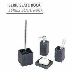 WENKO Seifenspender Slate Rock - Anthrazit -Badaccessoires Verkäufe 1000257901 210422 074215001839 ICON DETAILS P000000001000257901 icon seal