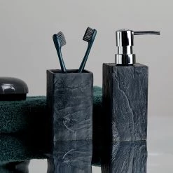 WENKO Seifenspender Slate Rock - Anthrazit -Badaccessoires Verkäufe 1000257901 210422 074215001840 ICON DETAILS P000000001000257901 icon seal