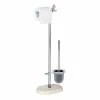 WENKO Stand WC-Garnitur Puro - Metall / Glas - Chrom / Beige 2 WENKO Stand WC-Garnitur Puro - Metall / Glas - Chrom / Beige -Badaccessoires Verkäufe 1000257917 210422 07422800901 IMAGE P000000001000257917