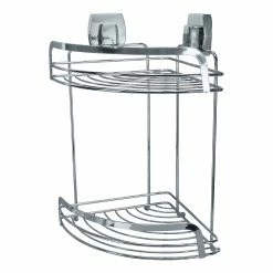 Kleine Wolke Doppelkorb Levana I - Eisen - Silber