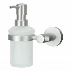 Kleine Wolke Seifenspender Apollo - Aluminium / Glas - Milchglas