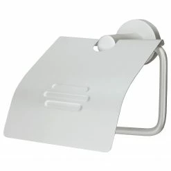 Kleine Wolke Rollenhalter mit Deckel Apollo - Aluminium - Silber