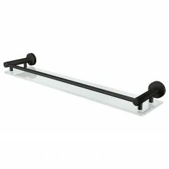 Kleine Wolke Ablage Apollo Nero - Aluminium / Glas - Schwarz / Milchglas