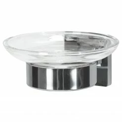 Kleine Wolke Seifenschale Luno - Polystyrol / Edelstahl - Clear