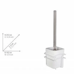 WENKO WC-Garnitur Classic Plus II - Stahl / Polypropylen - Weiß -Badaccessoires Verkäufe 1000271097 210608 11180800349 SKETCH DETAILS P000000001000271097 sketch