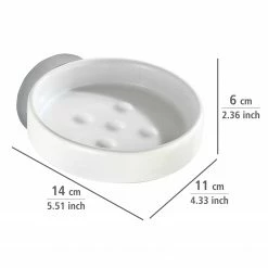 WENKO Seifenablage Capri - Zinkdruckguss / Keramik - Weiß 17 WENKO Seifenablage Capri - Zinkdruckguss / Keramik - Weiß -Badaccessoires Verkäufe 1000271100 210608 11170600278 SKETCH DETAILS P000000001000271100 sketch