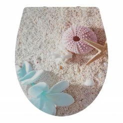 WENKO Premium WC-Sitz Bora Bora - Edelstahl / Duroplas - Mehrfarbig