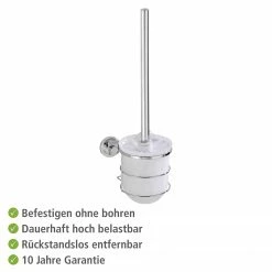 WENKO Power-Loc Wand WC-Garnitur Bovino - Edelstahl / ABS - Silber / Chrom -Badaccessoires Verkäufe 1000271113 210608 11143900115 DETAILS P000000001000271113
