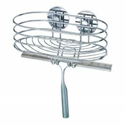 WENKO Wandablage inkl. Duschabzieher Butono - Stahl - Chrom