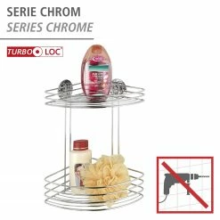 WENKO Turbo-Loc Eckregal Butono - Stahl - Chrom 11 WENKO Turbo-Loc Eckregal Butono - Stahl - Chrom -Badaccessoires Verkäufe 1000271133 210608 11134600056 DETAILS P000000001000271133