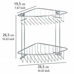 WENKO Eckregal Classic Stahl - Stahl - Chrom -Badaccessoires Verkäufe 1000271139 210608 11174500322 SKETCH DETAILS P000000001000271139 sketch