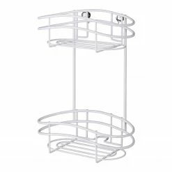 WENKO Wandregal Classic Plus II - Stahl - Weiß