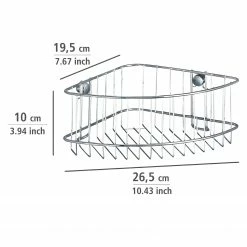 WENKO Eckablage Classic Stahl - Edelstahl - Chrom -Badaccessoires Verkäufe 1000271145 210608 11152600167 SKETCH DETAILS P000000001000271145 sketch