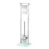 WENKO Stand WC-Garnitur Debar - Edelstahl rostfrei / Glas - Silber -Badaccessoires Verkäufe 1000271164 210608 11185300402 IMAGE P000000001000271164