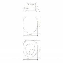 WENKO Premium WC-Sitz Geometry - Edelstahl / Duroplas - Mehrfarbig -Badaccessoires Verkäufe 1000271176 210608 11184800395 SKETCH DETAILS P000000001000271176 sketch